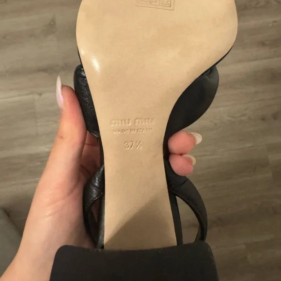 Miu Miu Leather Sandals in size 7 - Picture 7 of 7